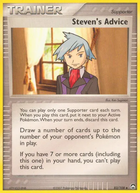 Steven's Advice, Pokémon card PK 83 — Power Keepers set