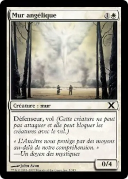 Mur angélique, carte Magic 10E 5 — extension Dixième édition