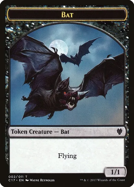 Bat, carte Magic TC17 2 — extension Commander 2017 Tokens