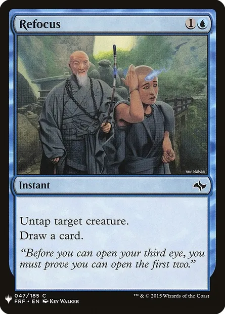 Reconcentration, carte Magic PLST FRF-47 — extension The List