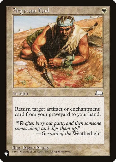 Argivian Find, Magic card PLST WTH-6 — The List set