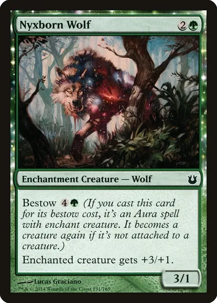 Nyxborn Wolf, Magic card BNG 131 — Born of the Gods set