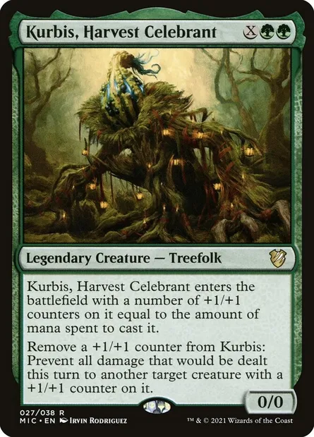 Kurbis, Harvest Celebrant, Magic card MIC 27 — Midnight Hunt Commander set