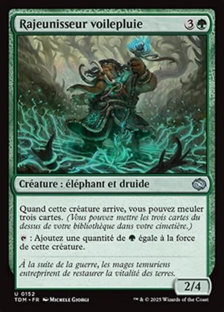 Rajeunisseur voilepluie, carte Magic TDM 152 — extension Tarkir: Dragonstorm