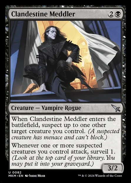 Clandestine Meddler, Magic card MKM 82† — Murders at Karlov Manor set