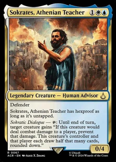 Sokrates, Athenian Teacher, Magic card ACR 67 — Assassin's Creed set
