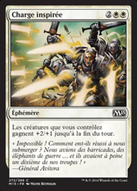 Charge inspirée, carte Magic M15 272 — extension Magic 2015