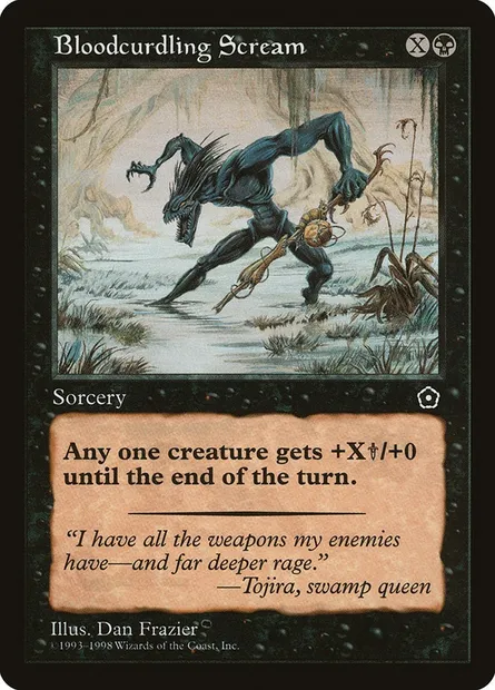 Bloodcurdling Scream, Magic card P02 63 — Portal Second Age set