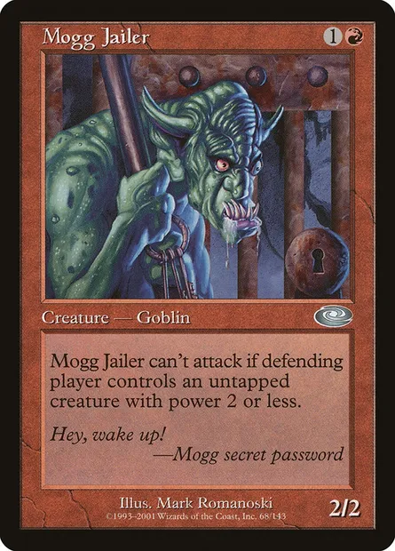 Mogg Jailer, Magic card PLS 68 — Planeshift set