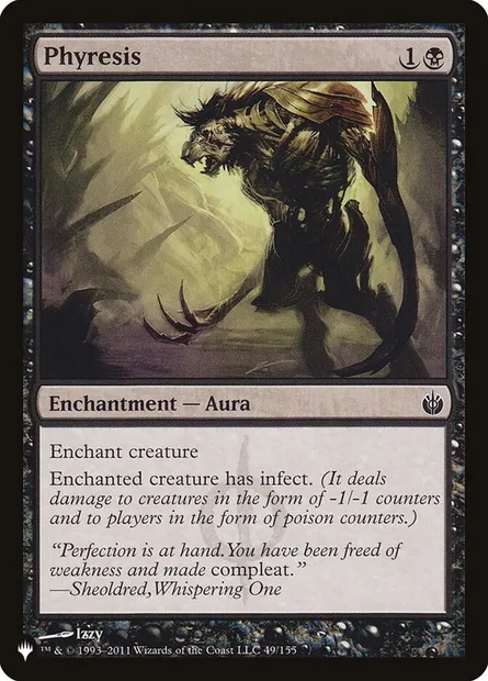 Phyrésie, carte Magic PLST MBS-49 — extension The List