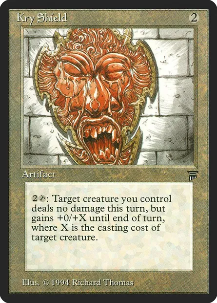 Kry Shield, Magic card LEG 282 — Legends set