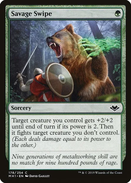 Savage Swipe, Magic card MH1 178 — Modern Horizons set