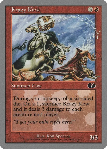 Krazy Kow, Magic card UGL 48 — Unglued set