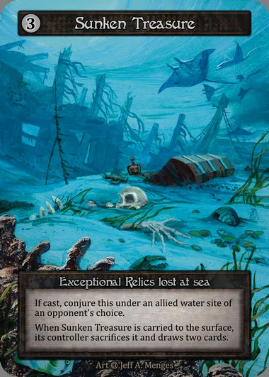 Sunken Treasure, carte Sorcery ALP 336 — extension Alpha