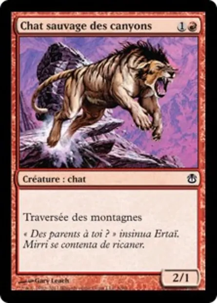 Chat sauvage des canyons, carte Magic DDH 6 — extension Duel Decks: Ajani vs. Nicol Bolas