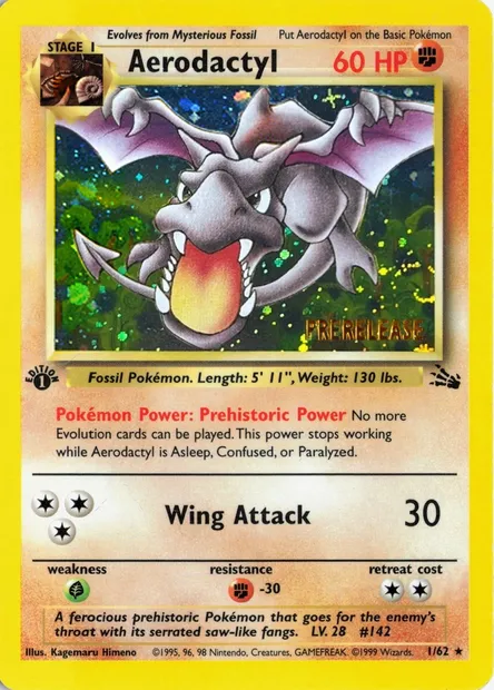 Aerodactyl, Pokémon card PR 001-2 — Assorted Promos set