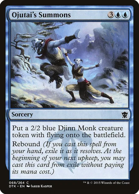 Ojutai's Summons, Magic card DTK 68 — Dragons of Tarkir set