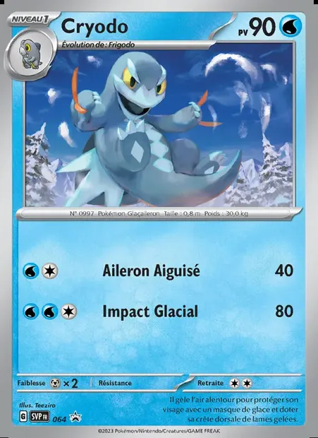 Cryodo, carte Pokémon PR-SV 064 — extension SVP Black Star Promos
