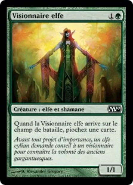 Visionnaire elfe, carte Magic M10 178 — extension Magic 2010