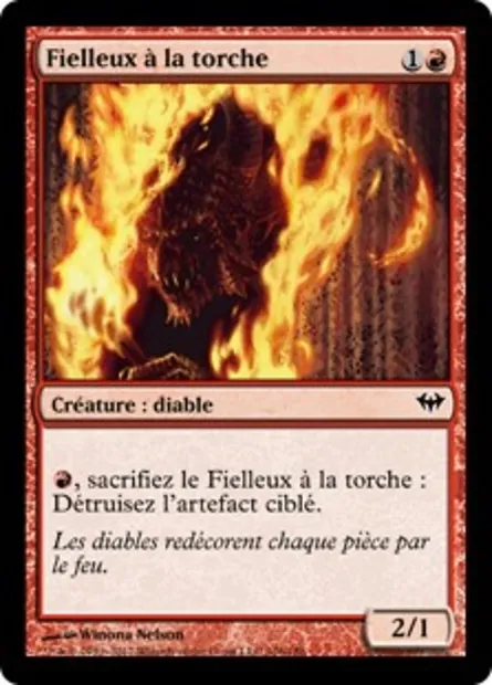Fielleux à la torche, carte Magic DKA 106 — extension Obscure Ascension