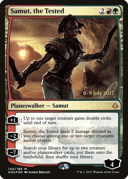 Samut, the Tested, Magic card PHOU 144s — Hour of Devastation Promos set