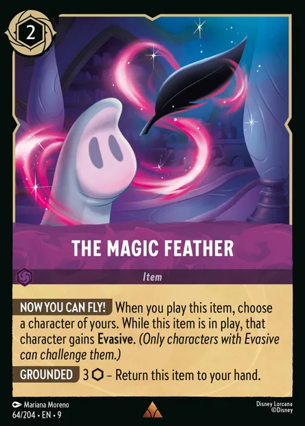 The Magic Feather, Disney Lorcana card CH9-064 — Fabled set