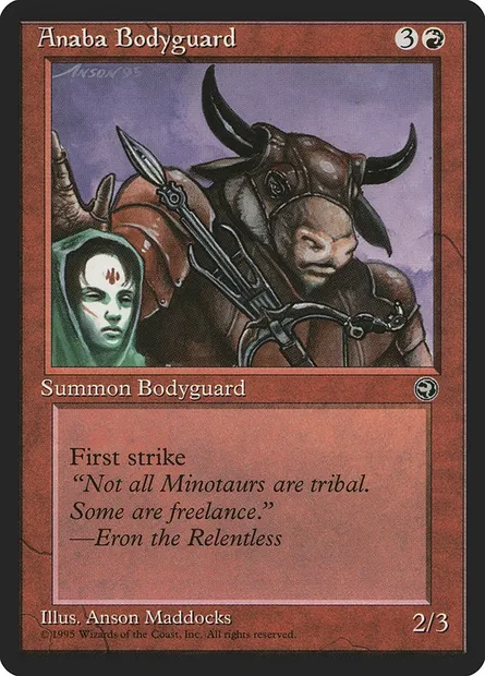 Anaba Bodyguard, Magic card HML 66a — Homelands set