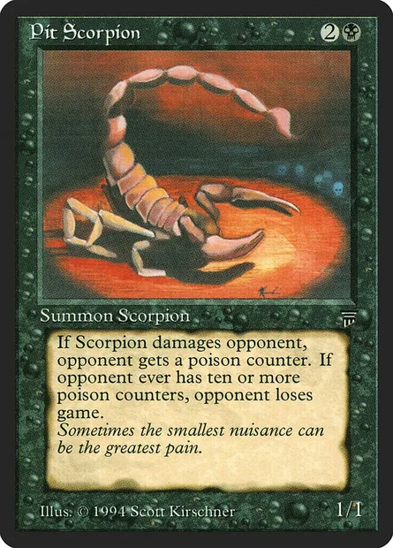 Pit Scorpion, Magic card LEG 114 — Legends set