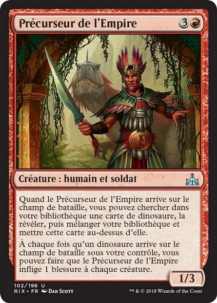 Précurseur de l'Empire, carte Magic RIX 102 — extension Les combattants d'Ixalan