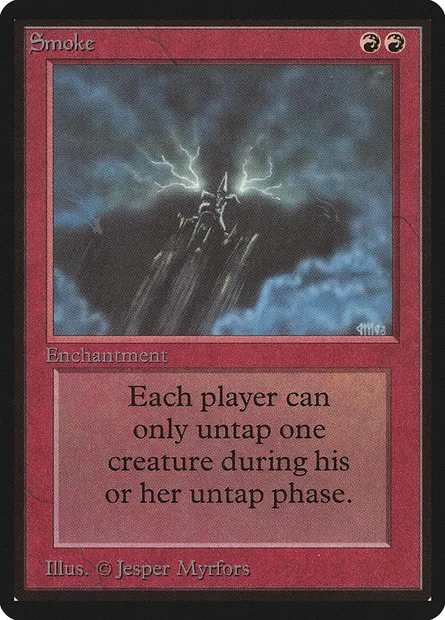 Fumée, carte Magic LEB 176 — extension Limited Edition Beta