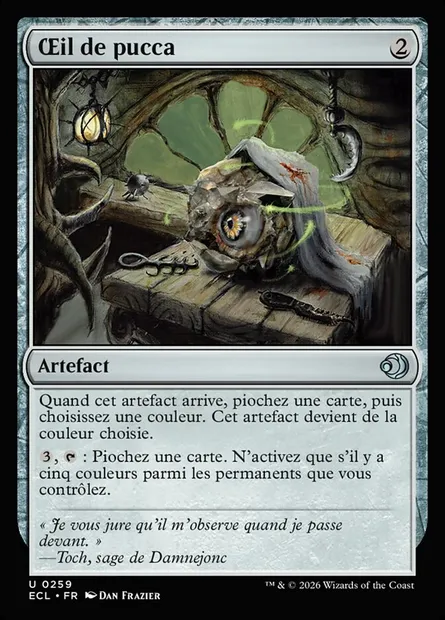 Œil de pucca, carte Magic ECL 259 — extension Lorwyn Eclipsed