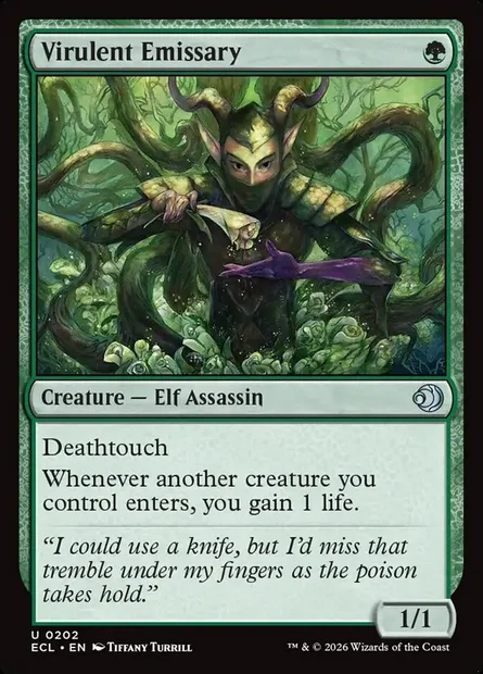 Virulent Emissary, Magic card ECL 202 — Lorwyn Eclipsed set