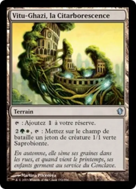 Vitu-Ghazi, la Citarborescence, carte Magic C13 332 — extension Commander 2013
