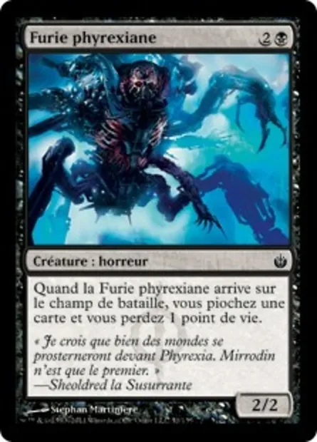 Furie phyrexiane, carte Magic MBS 51 — extension Mirrodin assiégé
