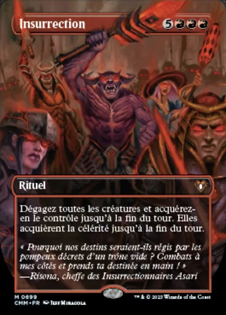 Insurrection, carte Magic CMM 699 — extension Commander Masters