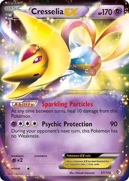 Cresselia-EX, Pokémon card BCR 67 — Boundaries Crossed set