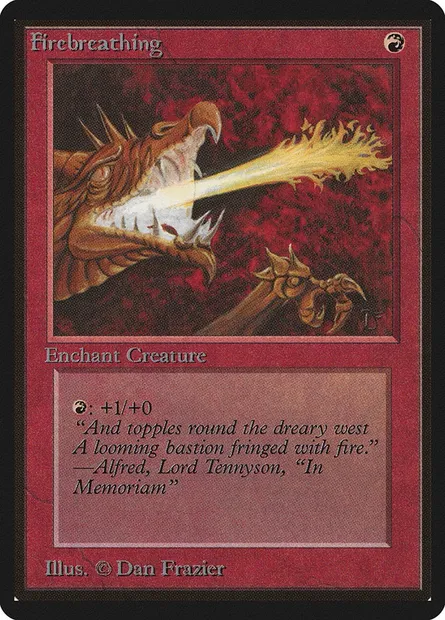 Souffle ardent, carte Magic LEB 151 — extension Limited Edition Beta