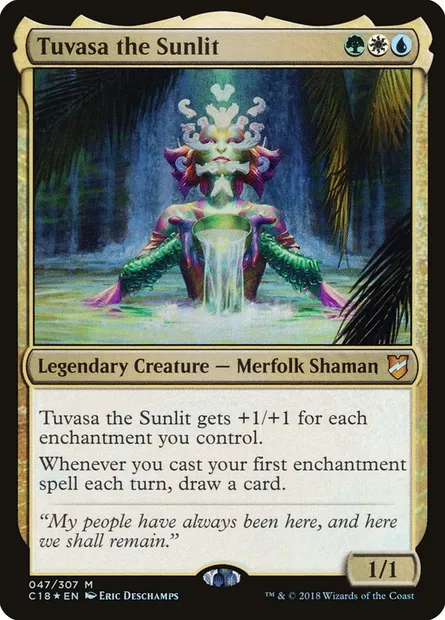 Tuvasa the Sunlit, Magic card C18 47 — Commander 2018 set