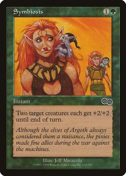 Symbiose, carte Magic USG 275 — extension Epopée d'Urza