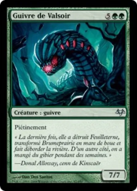Guivre de Valsoir, carte Magic EVE 67 — extension Coucheciel