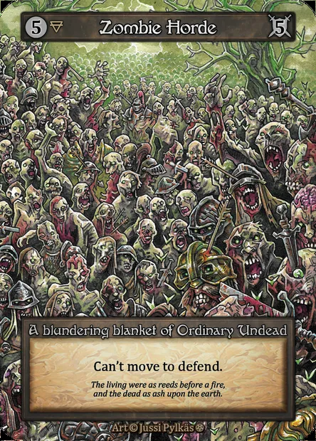 Zombie Horde, carte Sorcery GOT 206 — extension Gothic