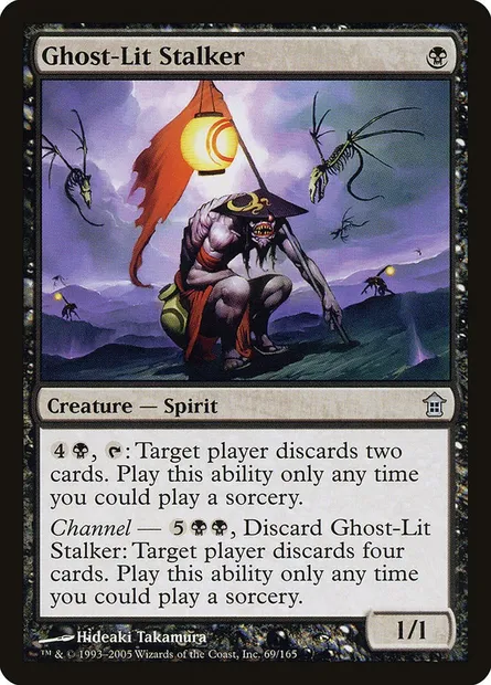 Ghost-Lit Stalker, Magic card SOK 69 — Saviors of Kamigawa set