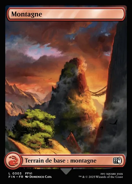 Montagne, carte Magic FIN 303 — extension Final Fantasy