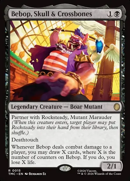 Bebop, Skull & Crossbones, Magic card TMC 15 — Teenage Mutant Ninja Turtles Eternal set