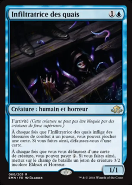 Infiltratrice des quais, carte Magic EMN 80 — extension La lune hermétique