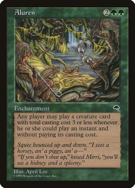 Aluren, Magic card TMP 213 — Tempest set
