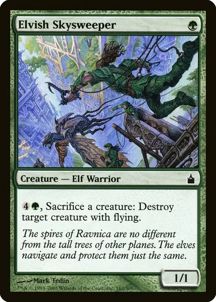 Elvish Skysweeper, Magic card RAV 162 — Ravnica: City of Guilds set