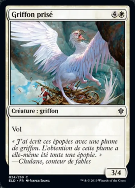 Griffon prisé, carte Magic ELD 24 — extension Throne of Eldraine