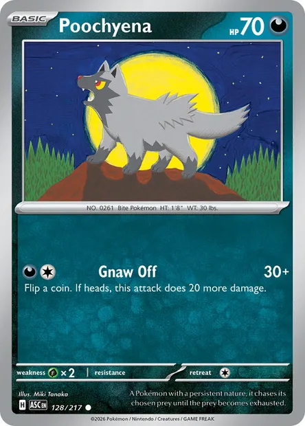 Poochyena, Pokémon card ASC 128 — Ascended Heroes set