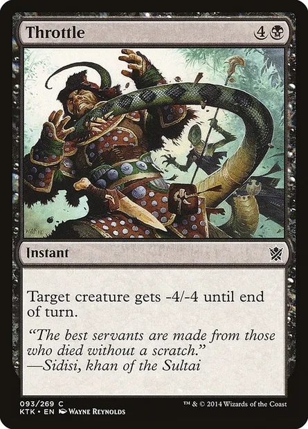 Throttle, Magic card KTK 93 — Khans of Tarkir set